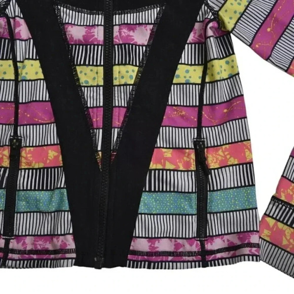 Lululemon Ivivva Full Zip Jacket Sweatshirt Colorful Size 6 - Picture 4 of 7